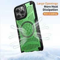 Fashionable Magnetic Cooling Phone Case For Iphone 13 14 15 Pro Max Lightweight and Breathable Phone Case For Iphone 14 15 Plus