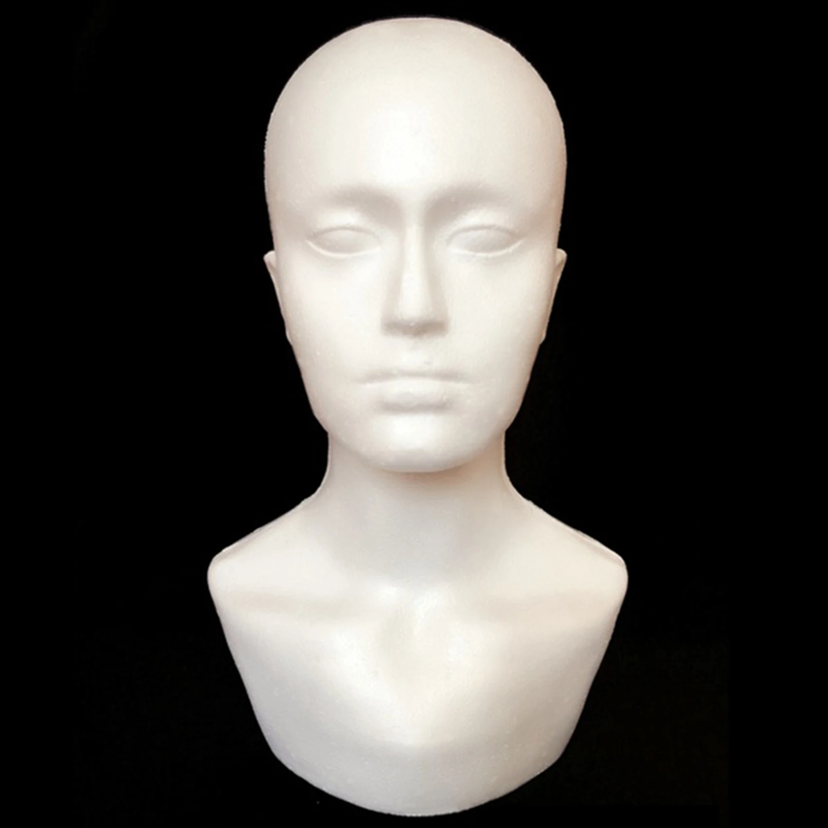 

B15C 2X Foam Male Display Mannequin Head Dummy Wigs Hat Scarf Stand Model