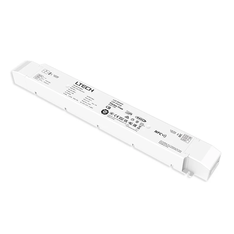 led escurecimento transformador de iluminacao 240w 24v dt8 cv ltech dali ac 220240v entrada push dim nfc cct ajustavel motorista branco 01