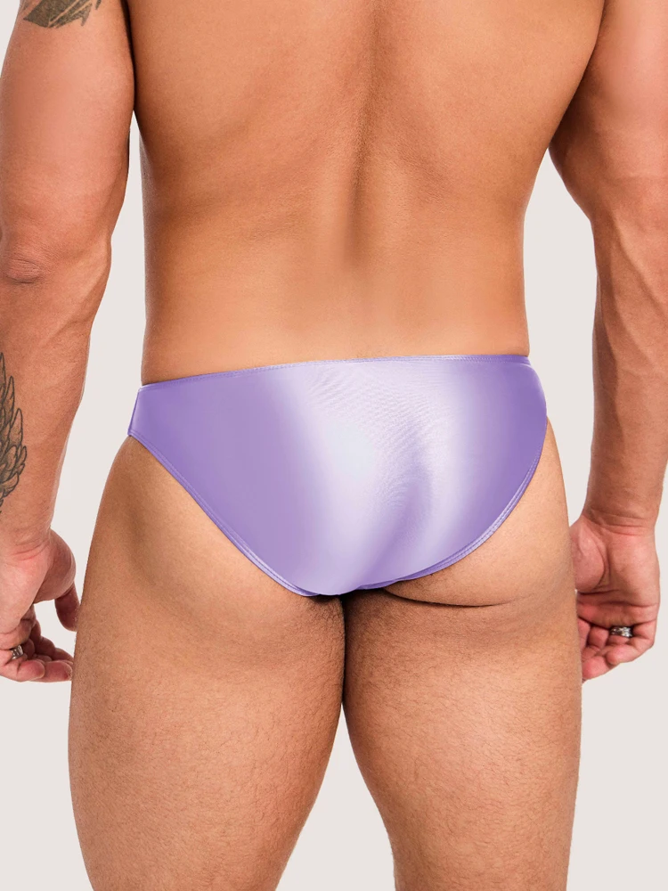 Amoresy-Calzoncillos deportivos transpirables para hombres, color brillante, cintura ultrabaja, bragas brillantes, elásticas, Súper suaves y cómodas