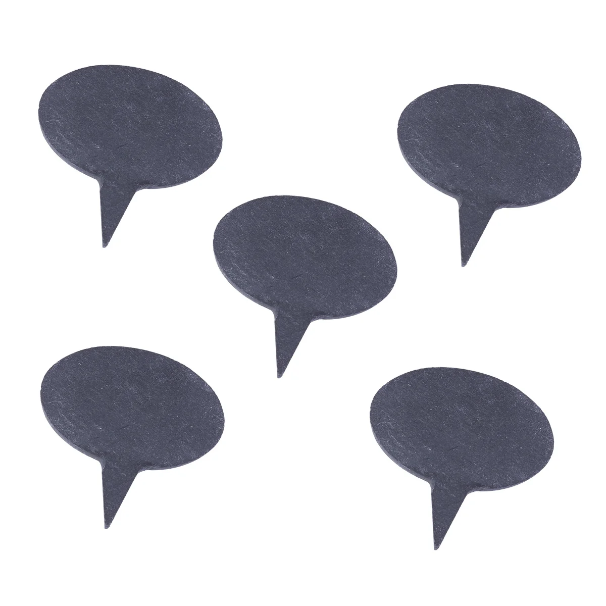 

Black Plant Labels 5pcs Rustic Oval Garden Sign for Herb Marker Greenhouse Plants Cake Topper Cheese Board Decor