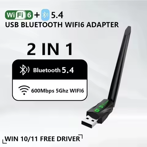 AX900 WiFi 6 Adapter Bluetooth 5.4 USB Dongle Wireless Network Card Dual Band 2.4G 5G For PC Laptop Windows10/11 Driver Free