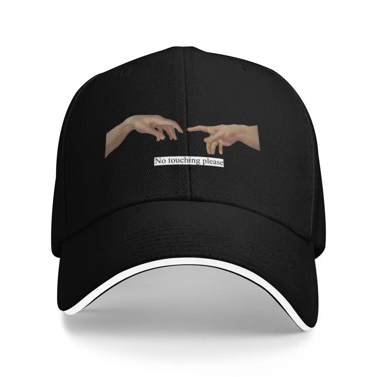 

No touching please, Michelangelo, Creation of Adam Baseball Cap Icon Golf Hat Hat Man Luxury Women's Golf Clothing Men's