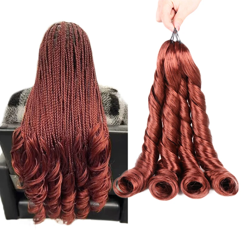 

Snowdrop High Quality French Curls Synthetic Brading Hair Spiral Curl Hair Extensions for Braid Curly Hair