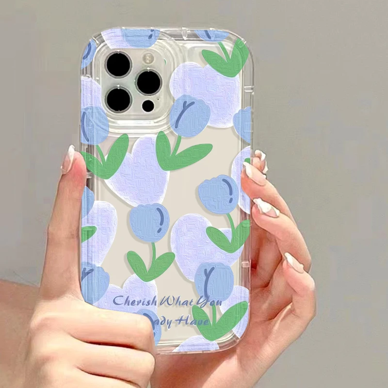 Florals Clear Case For Samsung A15 Cases S24 Ultra S23 S22 Plus S21 S20 FE A55 A54 5G A53 A52 A35 A34 A33 A23 A22 A14 A13 Cover