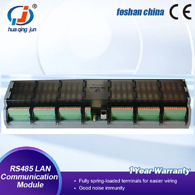 Chingjun 48-Channel LAN RS485 Communication Relay Module QJ-48O1Z-T4L Modbus RTU/TCP 10A 24V 12V SPDT Relays DO Module for PLC