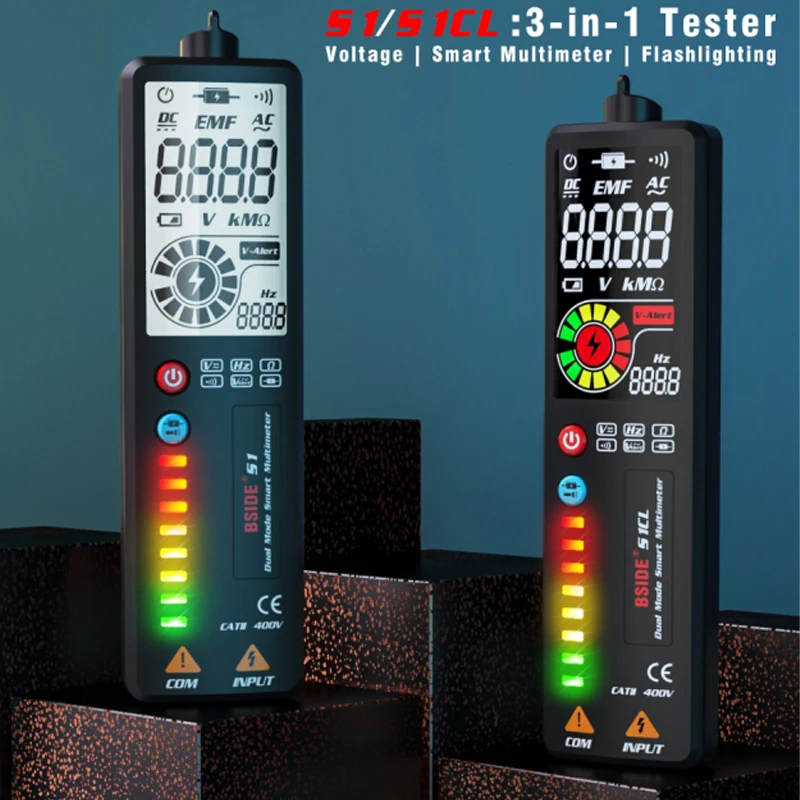 BSIDE S6 S1 S1CL Inteligentny cyfrowy multimetr piórkowy Prąd Pojemność Czujnik temperatury i napięcia