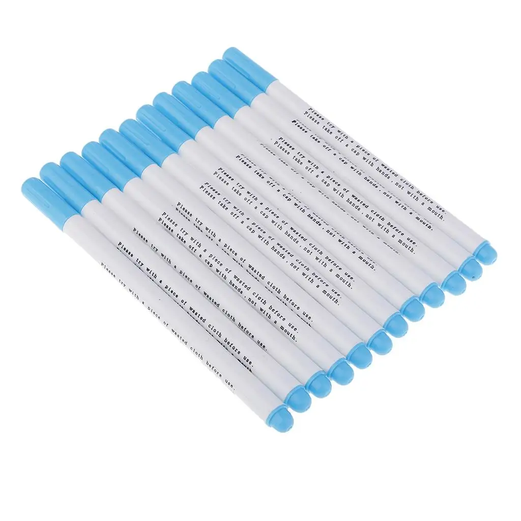 12 Pieces Erasable Pen Water Soluble Marker for Tailors Dressmaking Sewing