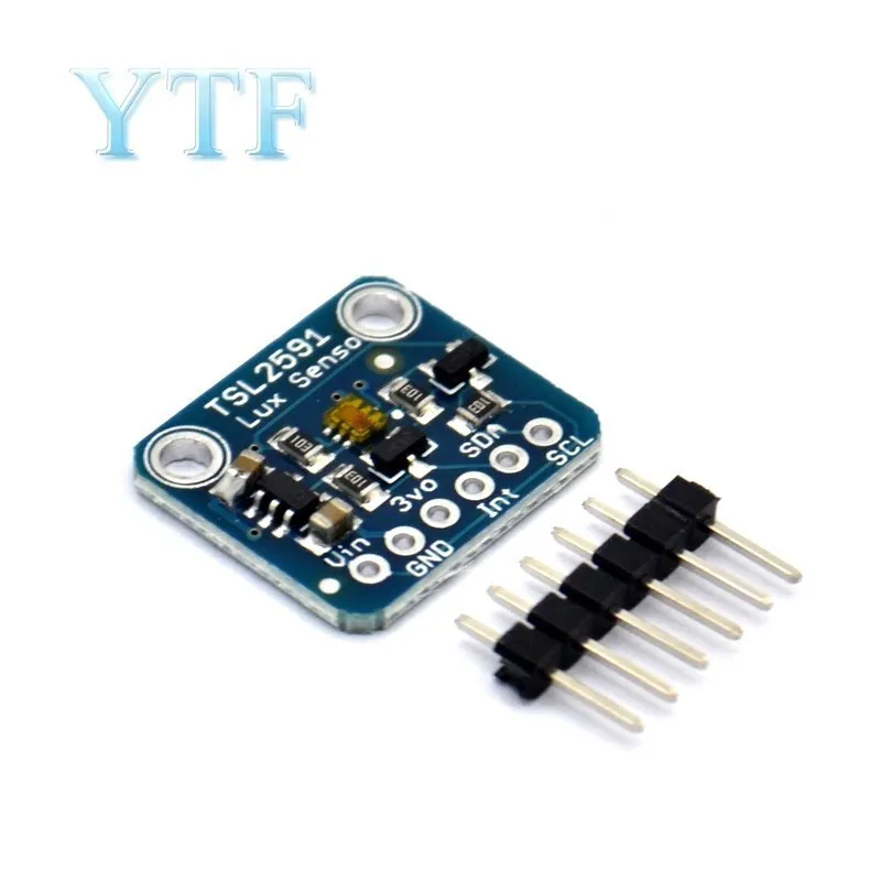 

TSL2591 Digital Light Sensor Breakout Module High Dynamic Range Lux IR Infrared Full Spectrum Diodes Detect 3.3V-5V for Arduino