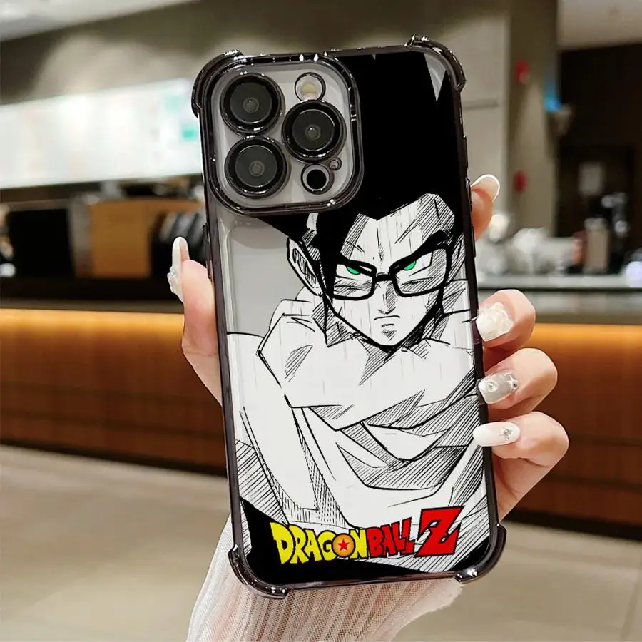 Anime Comics Dragon Ball Telefoonhoesje voor iPhone 16 Pro 15 Pro Max 14 13 12 11 XS 14 Pro Max 16 Plus 14Pro XR 12Pro Soft Shell