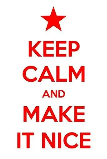 KEEP CALM POSTER Make it Nice RARE HOT NEW 24x36 Canvas Print Poster