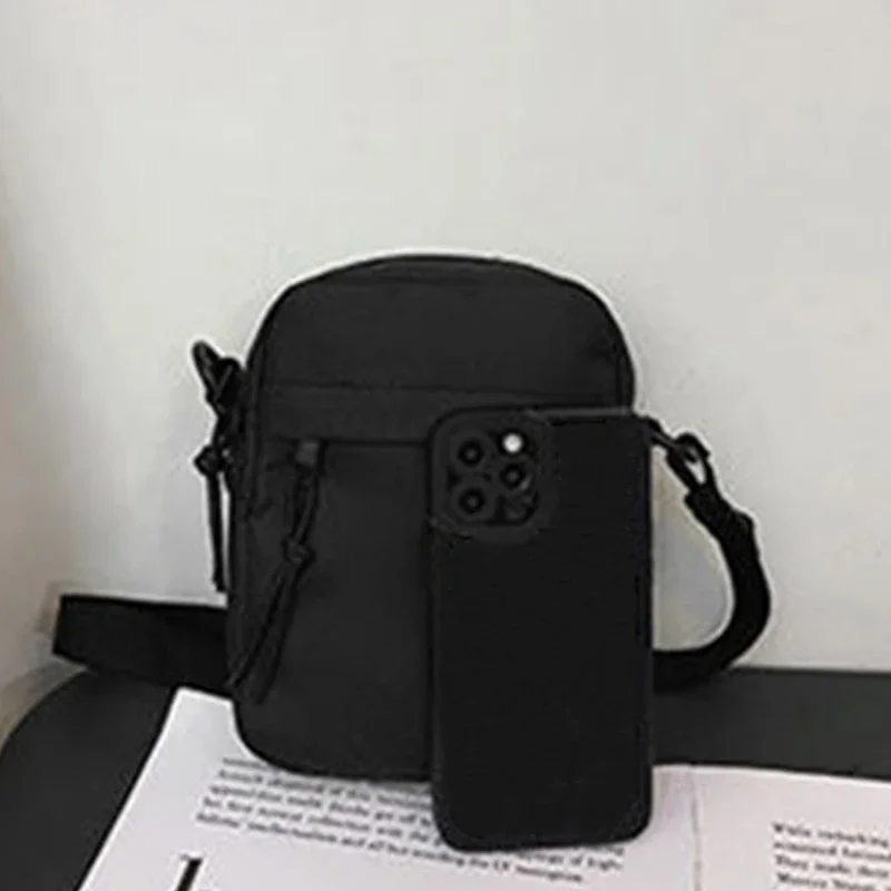 Herren- und Damen-Umhängetaschen, Crossbody-Taschen, einfarbige kleine Umhängetaschen, leichte Handytaschen – Detail 4