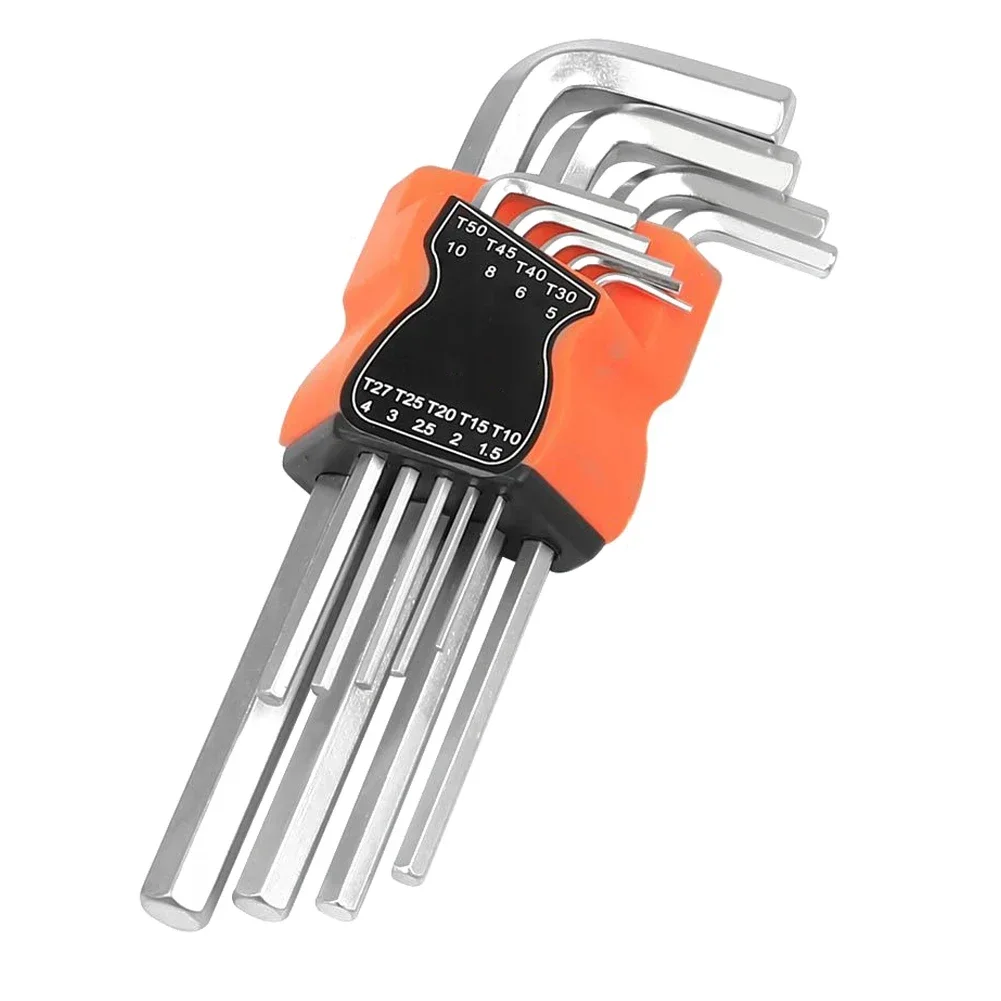 9pcs L-Type Double-End Screwdriver Hex Wrench Set Ball Head Spanner Key Set Disassembly Hand Tools Wrenches Screwdriver