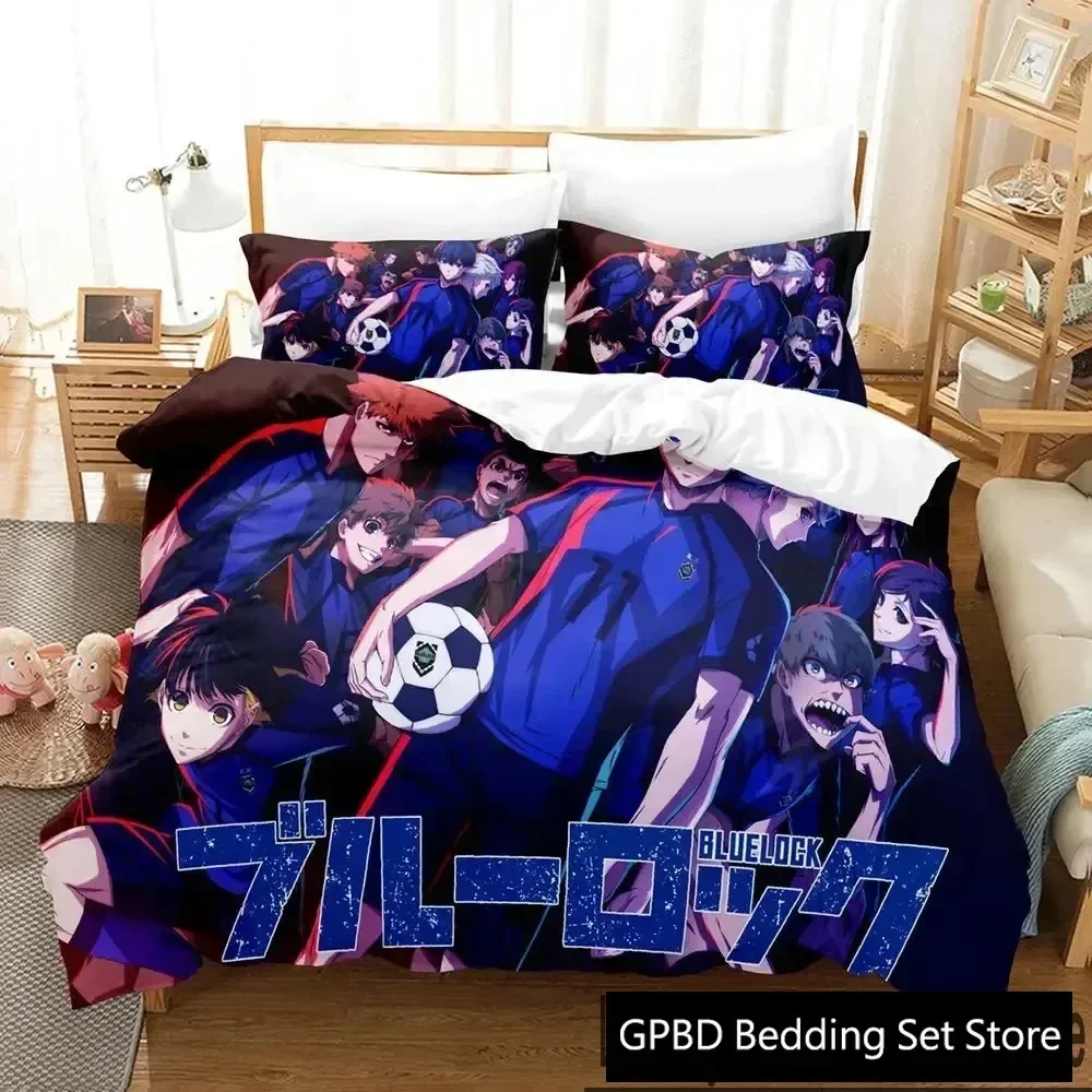 

3D Print Anime Blue Lock Bedding Set For Bedroom Soft Modern Bedspreads Comefortable Kids Duvet Cover Quilt Cover And Pillowcase