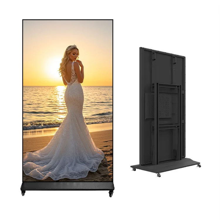 

High brightness 65-inch vertical/horizontal totem screen 4k full-screen digital signage Android floor-to-ceiling advertising