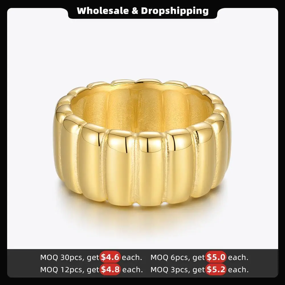 ENFASHION Wide Pumpkin Rings For Women Gold Color Cute Ring 2020 Trend Stainless Steel Fashion Jewelry Girls Gift Anillos R4082