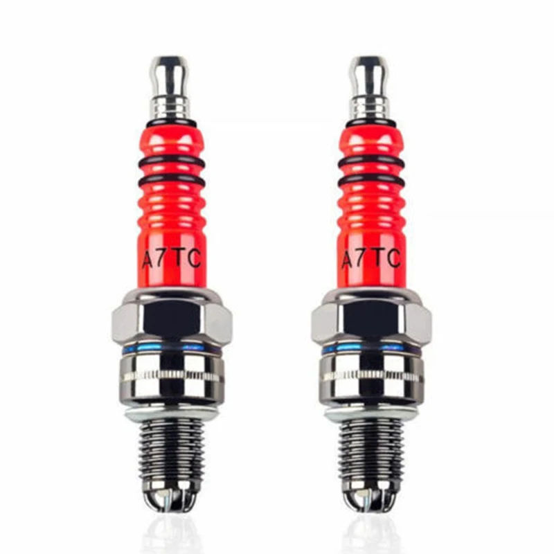 Racing Spark Plug 3 Electrode A7TC for 50cc 70cc 110cc 125cc 150cc Atv Scooter Dirt Bike Go Kart Motorcycle Parts