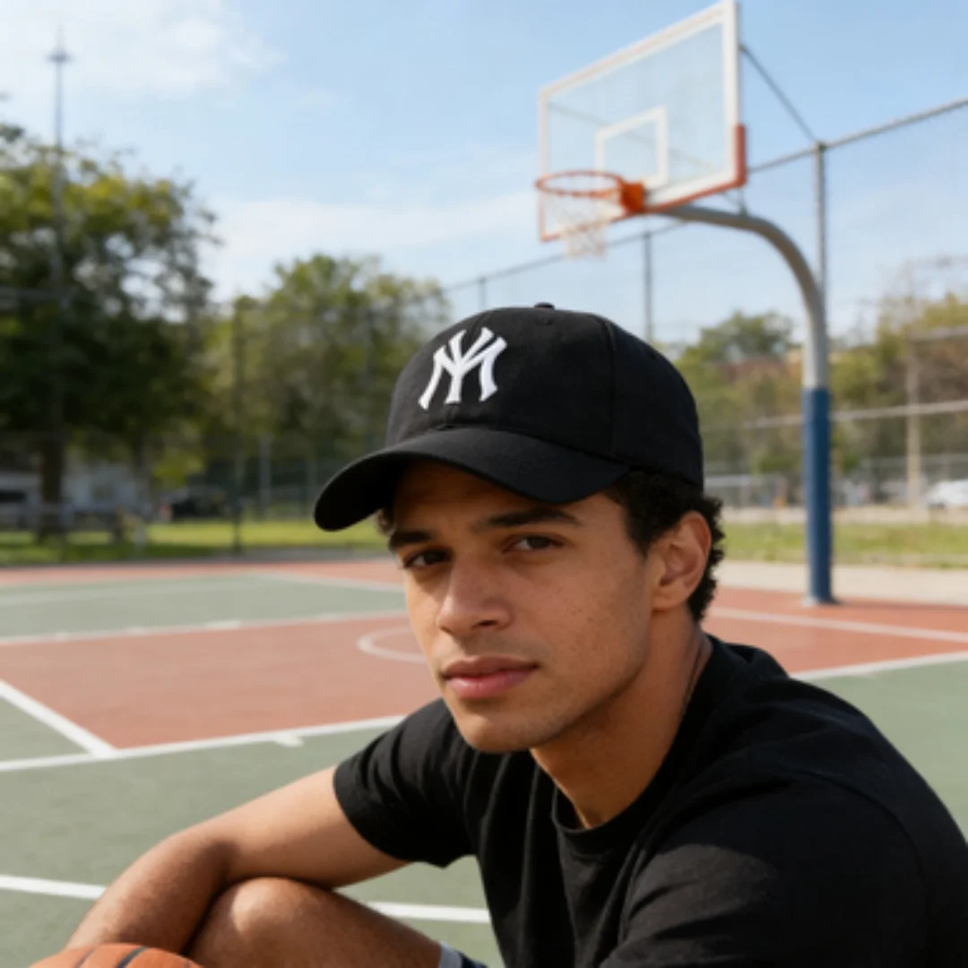 Unisex Baseballkappe mit NY-Buchstaben-Stickerei, Verstellbare Baumwoll-Dad-Mütze, Lässige Sonnenschutz-Schirmmütze für Männer und Frauen, Streetwear Sport – Detail 8