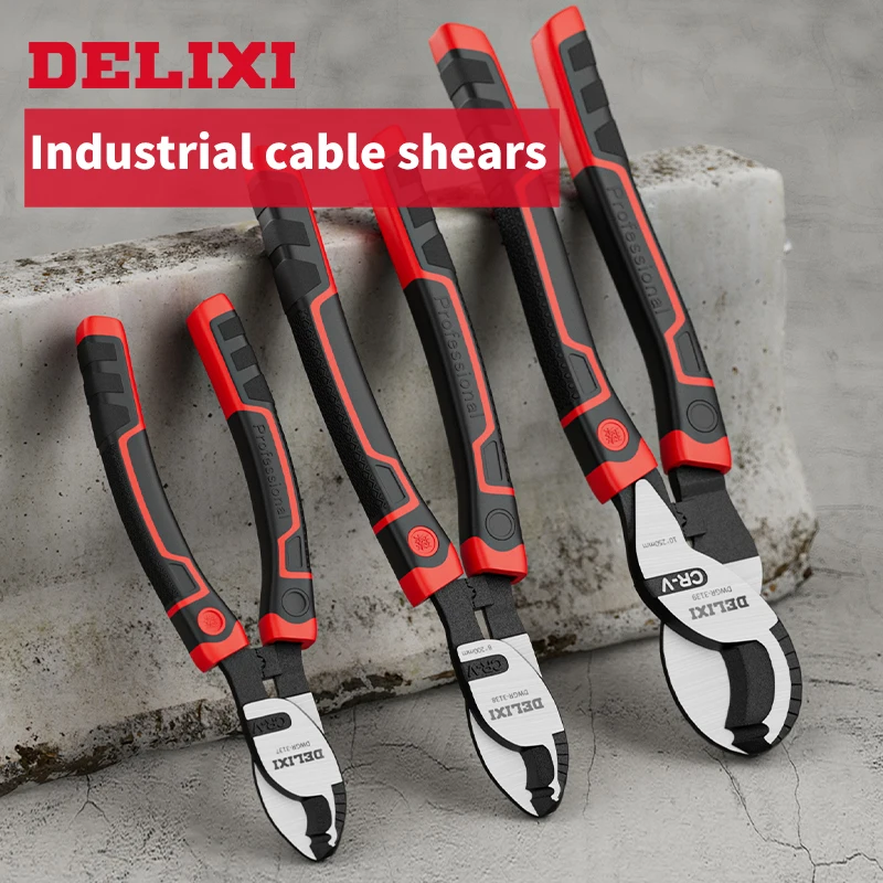 Cable shears, industrial grade wire strippers, electricians, special wire cutters, wire cutters, wire cutters, peeling pliers, c