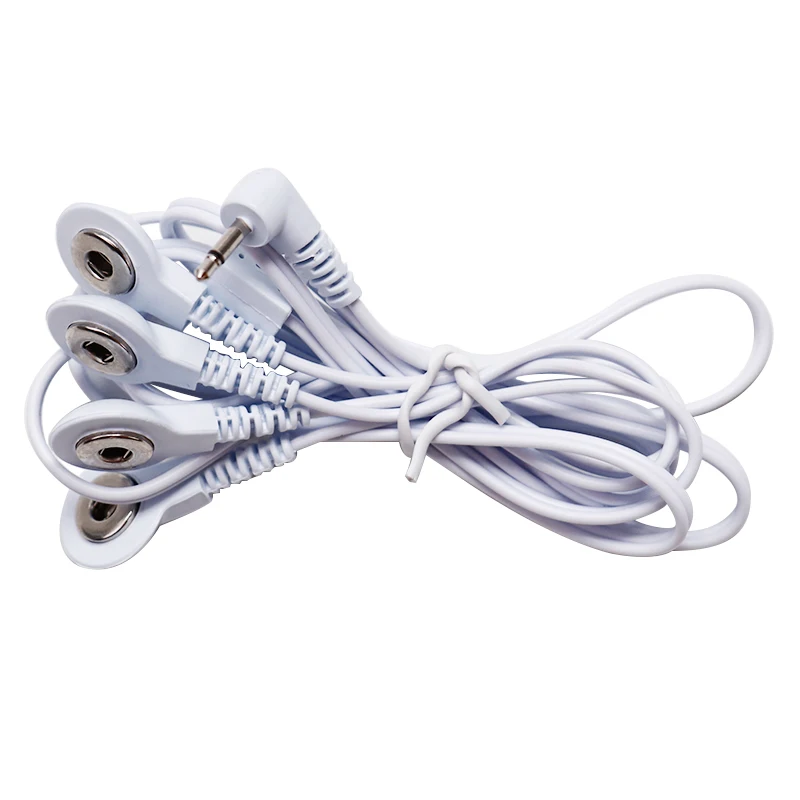 1 Pair Electrode Massage Electrode wire Physiotherapy Tens Acupuncture with Cable Machine Electrode for Tens Mechines