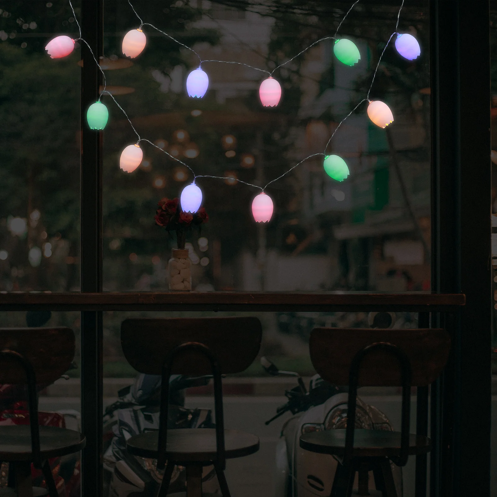 

Delicate Eggshell Light String Festival Party Decoration LED Night Light Easy Install Indoor Home Showcase Pendant