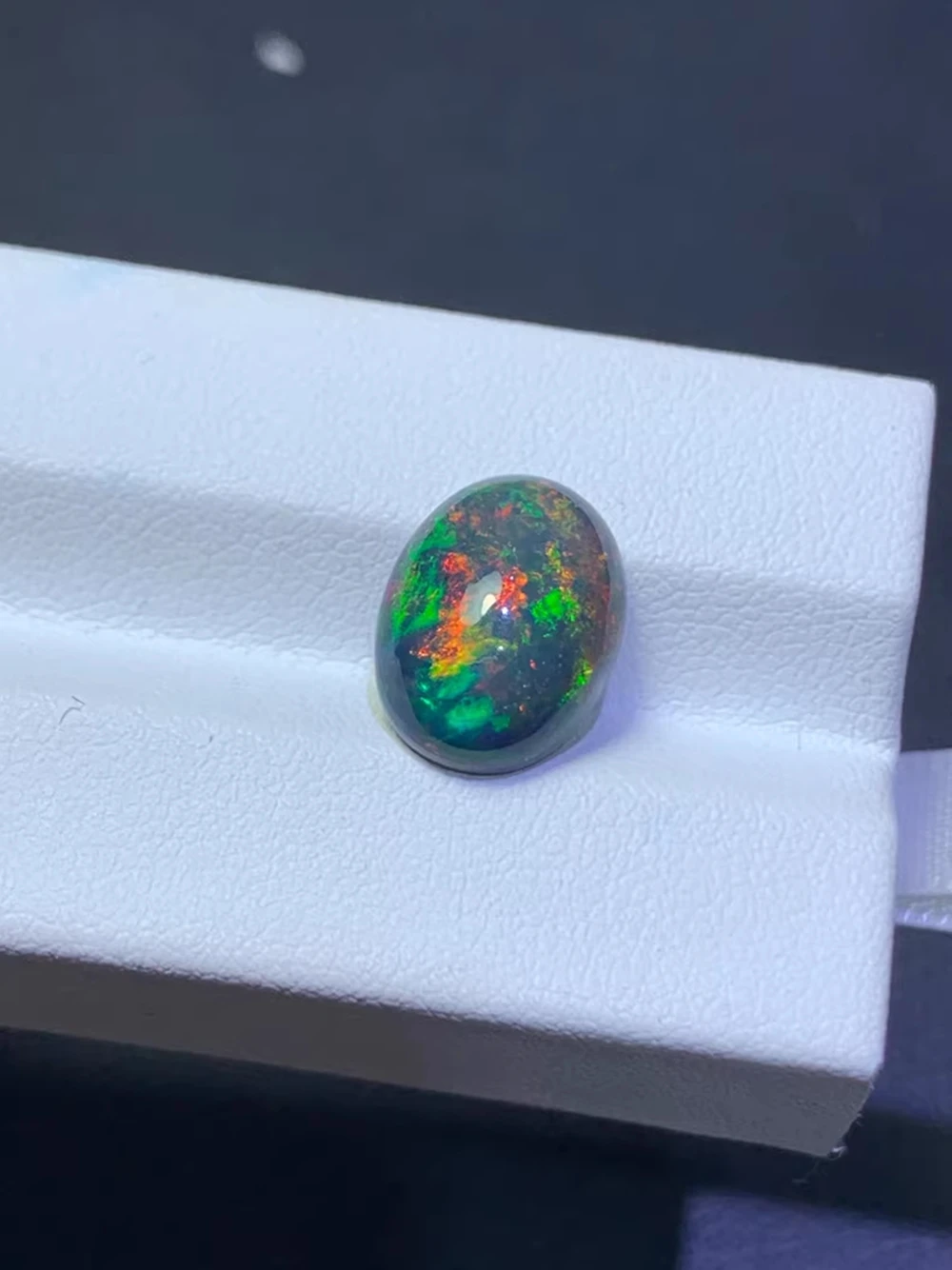 

10X13 мм натуральный опал свободный драгоценный камень овальный огненный цвет кольцо лицо плоский красочный драгоценный камень кабошоны кольцо оправа DIY ювелирные изделия