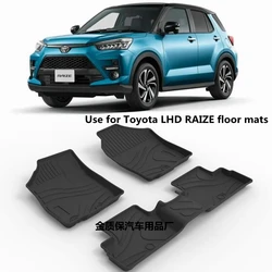Use for RHD LHD Toyota RAIZE car carpet Raize car floor mat raize Full Set Trim to Fit For raize waterproof floor mats raize mat