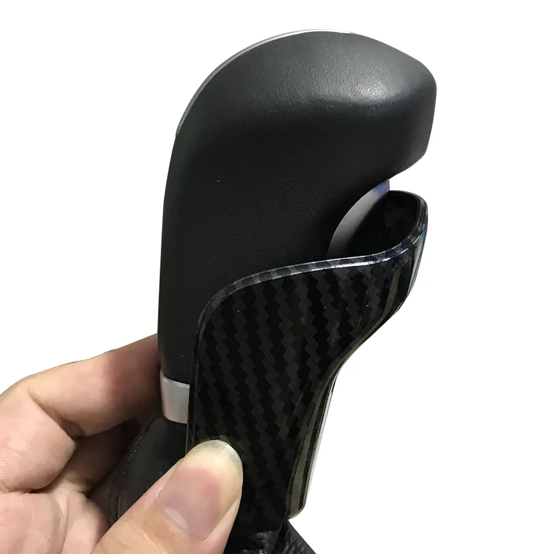 Carbon Fiber Color Shift Knob Cover Trim Fit for Hyundai Tucson 2016 2017 2018 2019 2020