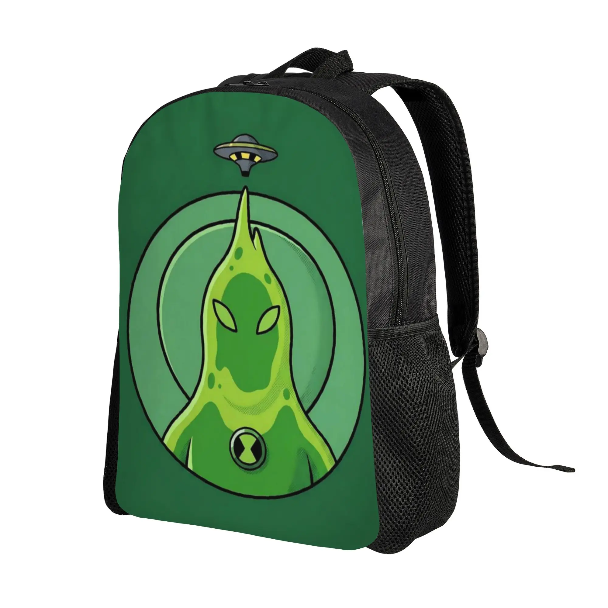 Back to school season Green Slime Blob Alien Hero Bookbag  College Student Dual-Use Backpack