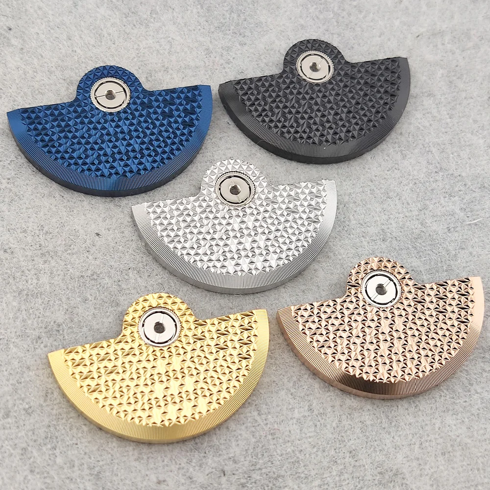 NH35 Oscillating Weight Rotors Precision Diamond Texture Metal Rotors Compatible Fits NH35 NH36 38 4R Movement Replacement Parts