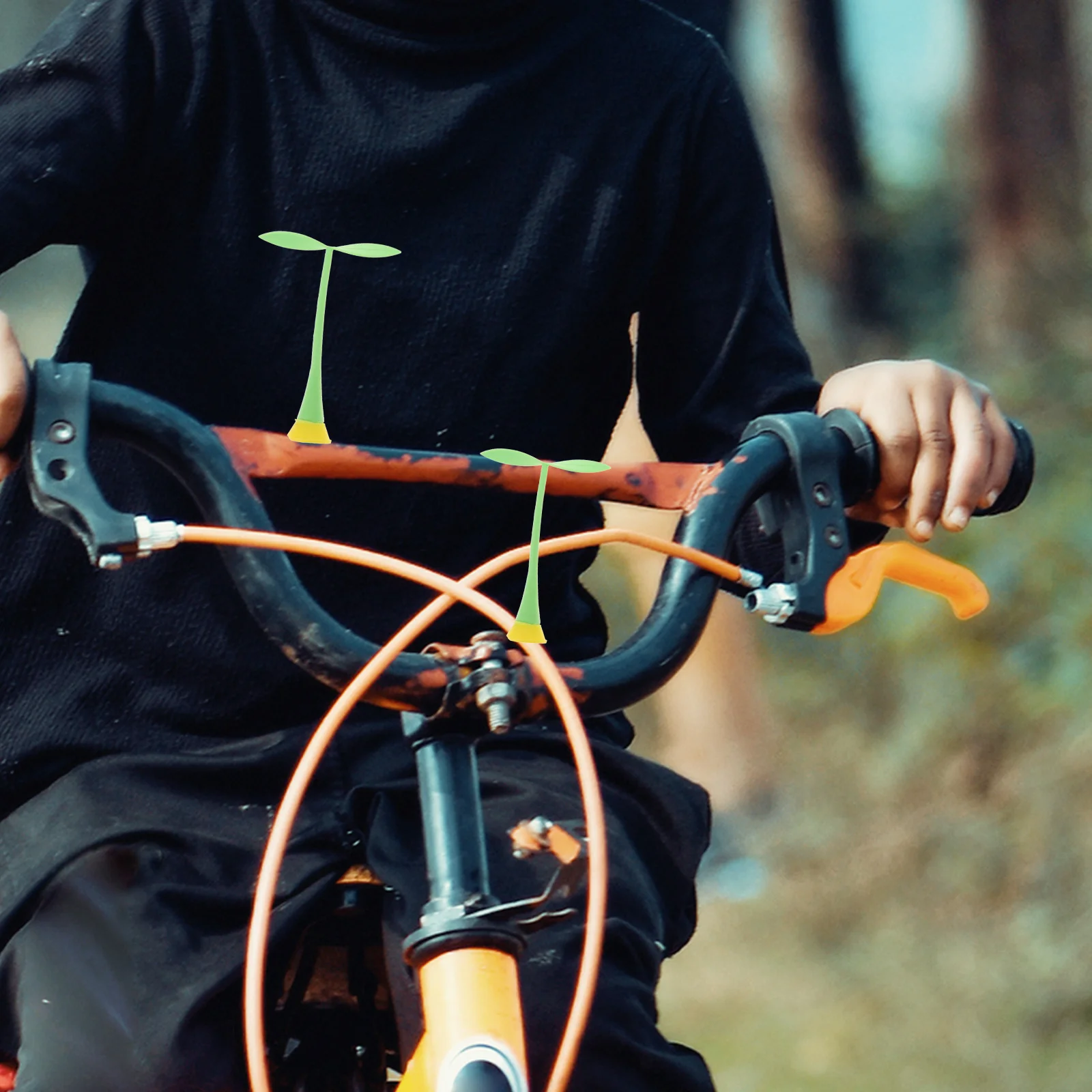 

2Pcs Car Roof Bean Sprout Decoration 3D Lifelike Plant Sprout Car Roof Sticker Bicycle Truck Exterior Ornament