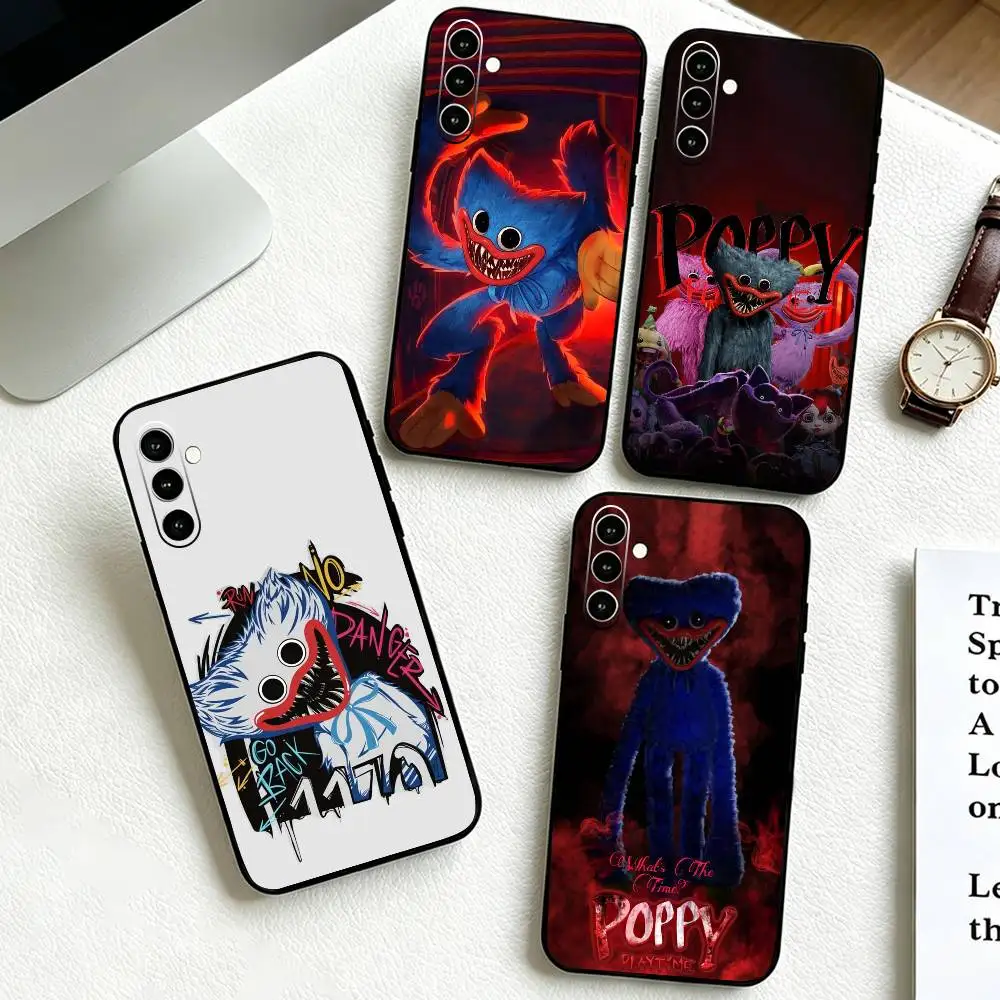 Game h-Huggy w-Wuggy   Phone Case For Samsung Galaxy A73,A72,A71,A70,A53,A52,A51,Soft Silicone Black Cover