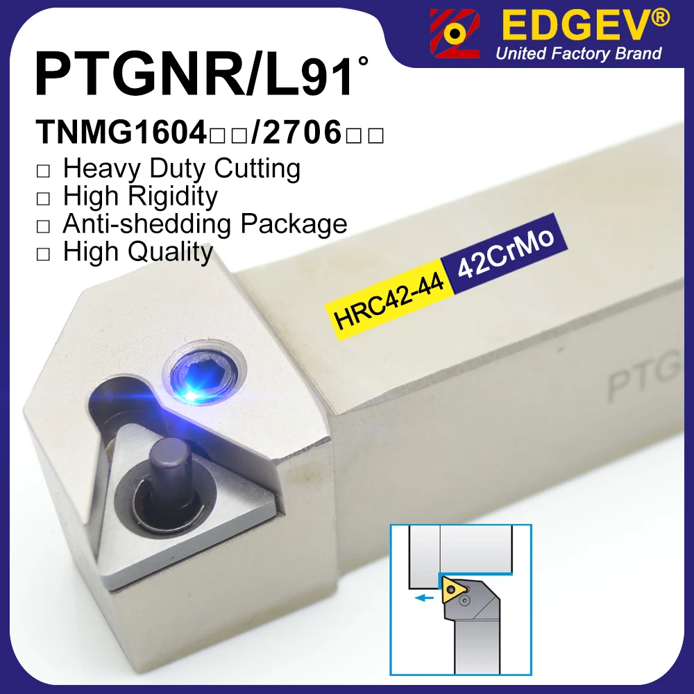 

PTGNL PTGNR Metal Lathe Cutter PTGNR1616 PTGNR2020 PTGNR2525 PTGNR3232 Turning Tool for TNMG160404 TNMG270608 TNMG270612 Holder