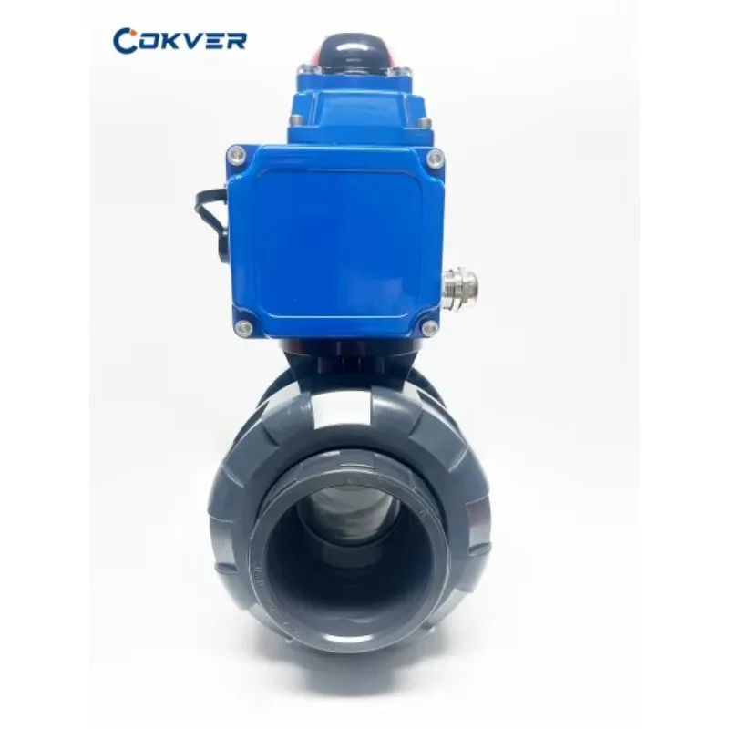 Factory  Direct Selling 1/2 in 4in  2 Way Electric Upvc Ball Valve 12V DC PVC Motorized Ball Valve
