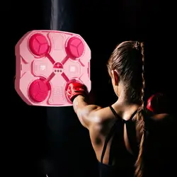 Electronic Musical Boxing Target Suction Cup Wall Mount Boxing Trainer Quick Rebound Bluetooth Music Trainer with Boxing Gloves