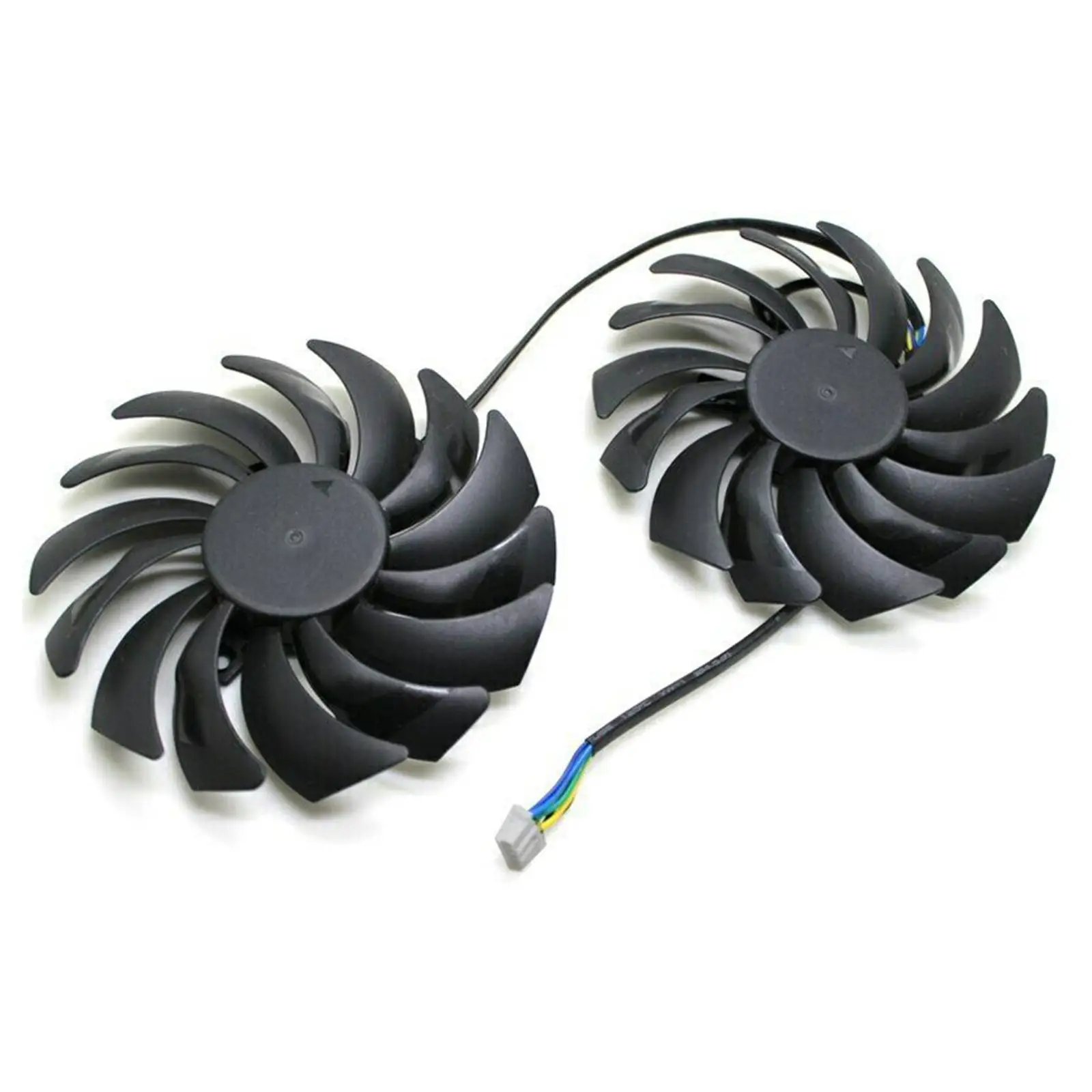 2 Pieces PC 92mm 4Pins Graphics Card Fan for MSI 8080 480 570 580