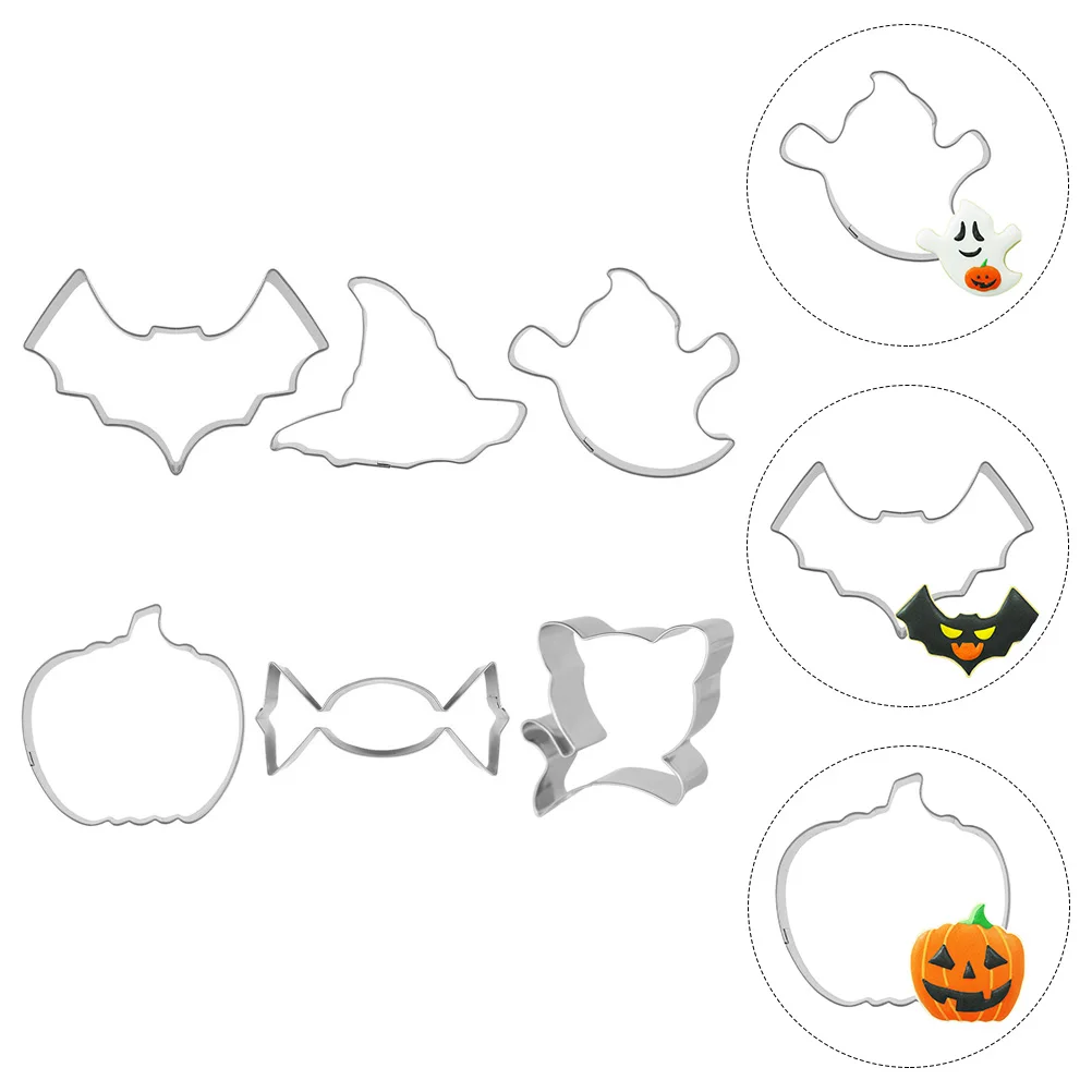 

6 Pcs Cookie Mold Combination Baking Molds Biscuit Halloween Bakeware Shaper for Cute Household