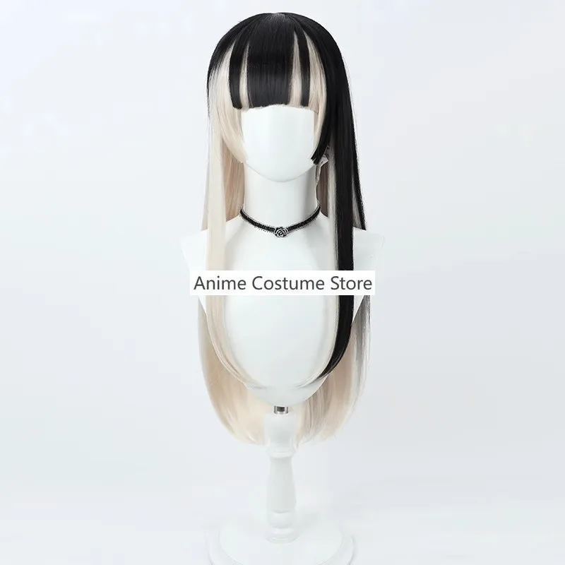 Virtual Youtuber Juufuutei Raden Cosplay Costume Hololive Regloss Wig Black Dress Lolita Shoes Woman Sexy Kawaii Carnival Suit