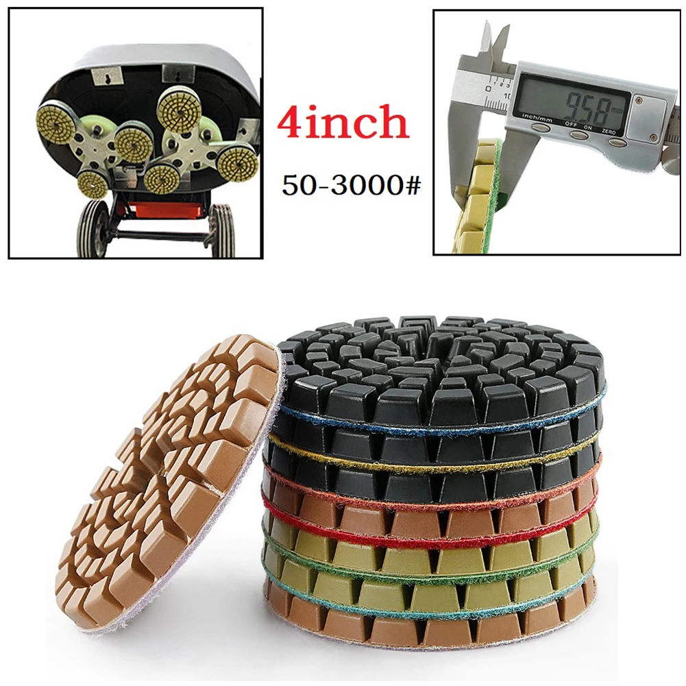 High Quality Polishing Pad Polishing Tool For Marble Grinding Disc Thickened 1PC 4Inch Concrete Flooring