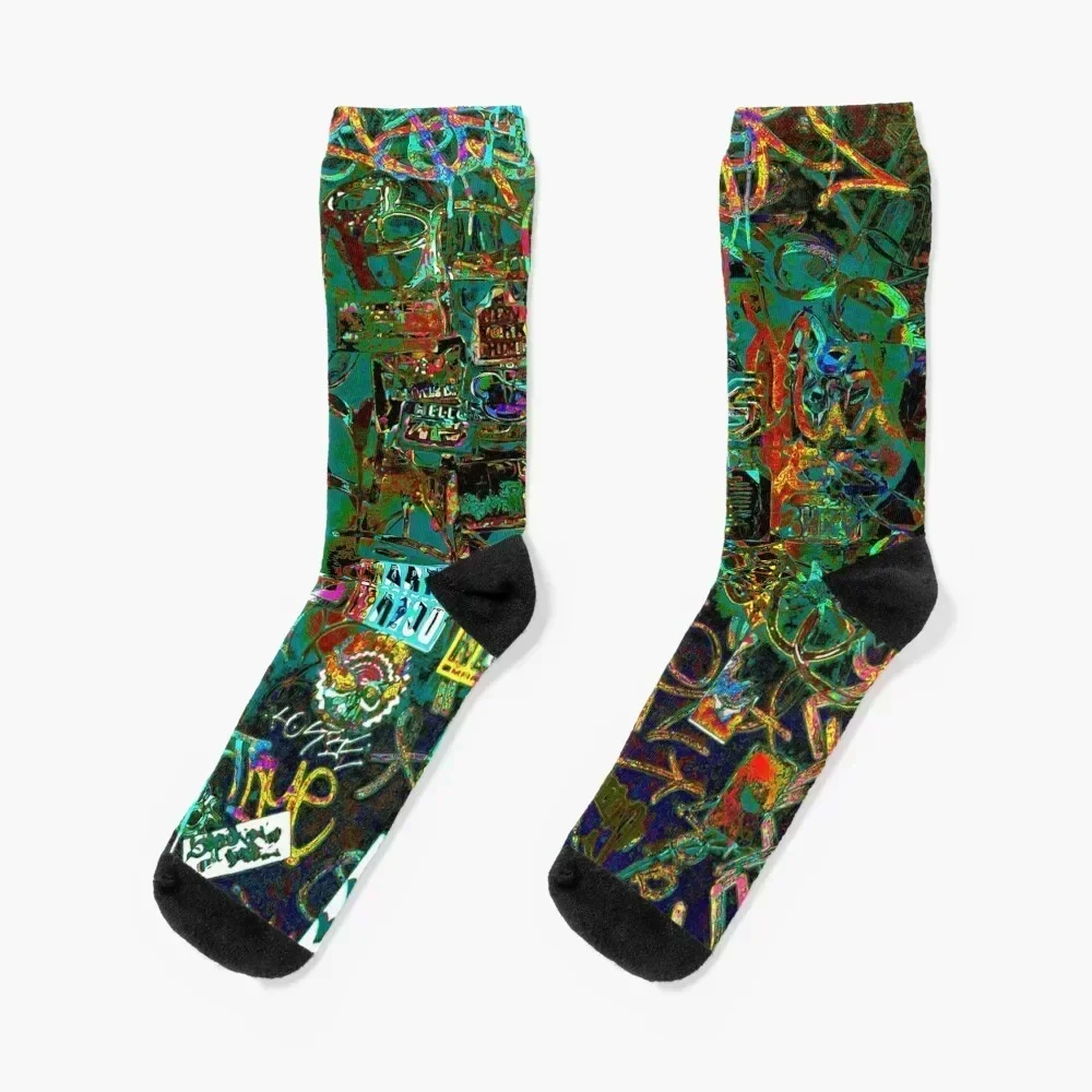 

Graffiti #8d Socks Novelties cotton cool Running Girl'S Socks Men's