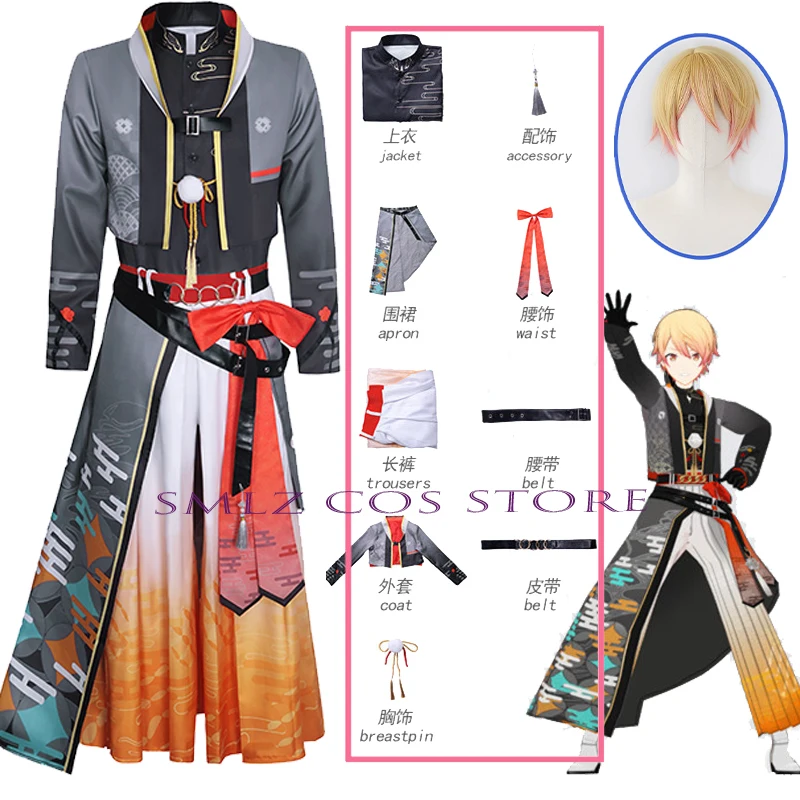 Novo 2025 Traje de Cosplay Tenma Tsukasa Anime Colorful Stage Feat Wonderland X Showtime, Uniforme Completo para Homem