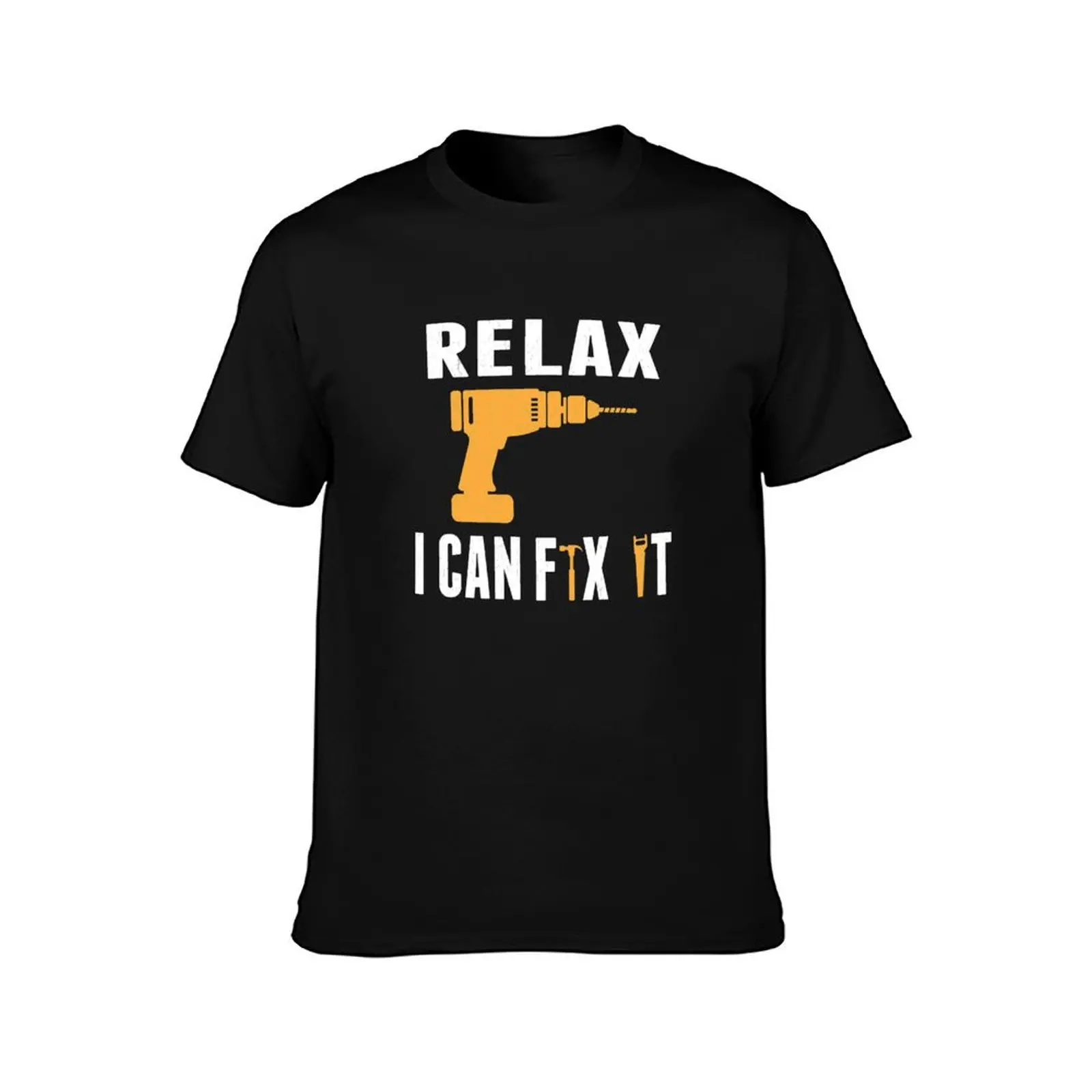 Relax I Can Fix It, Papa, Grandpa, Dad CarpenterBest gifts from Son, Daughter T-Shirt Festival Short Sleeve T-Shirt