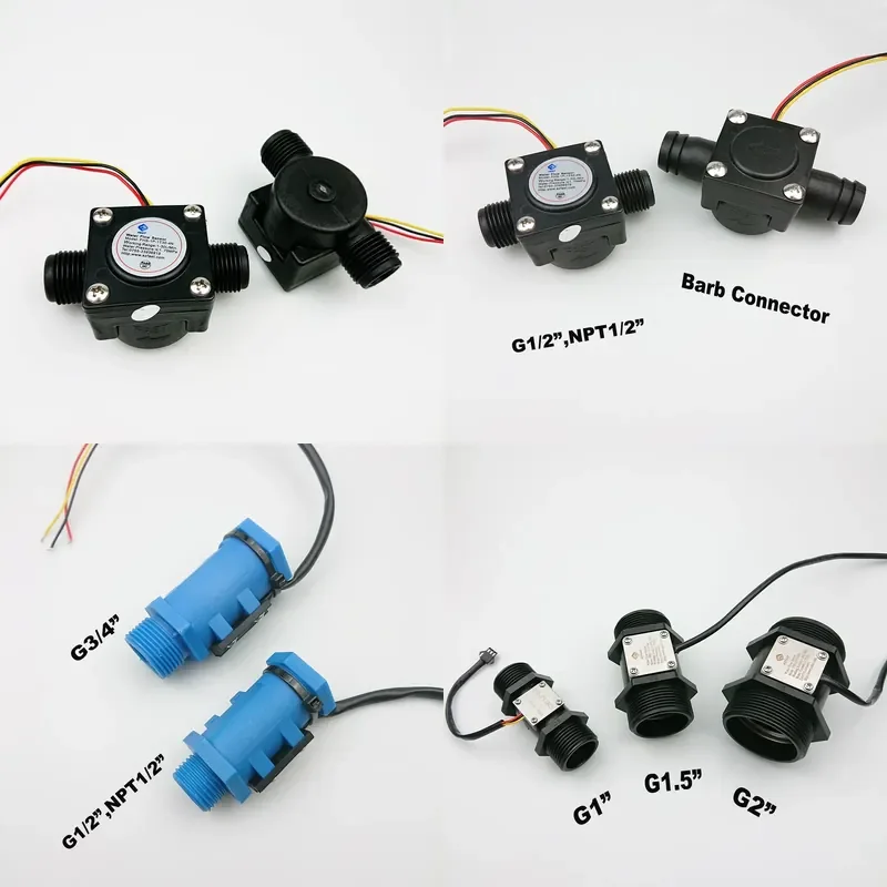 turbine / rotor / pulse output / Hall Effect water flow meter flow sensor FHS-1P