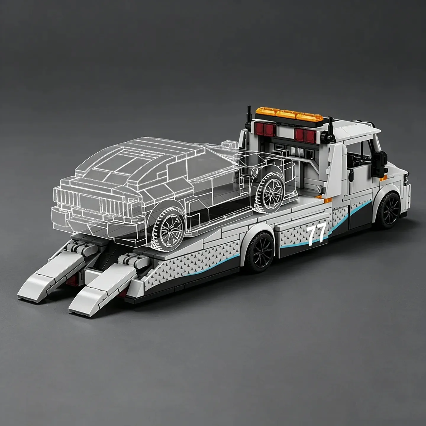  Heavy Duty Tow Truck Building 672PCS Blocks MOC Technical Recovery Vehicle Model Bricks Toys For Adult Festival Party Gifts