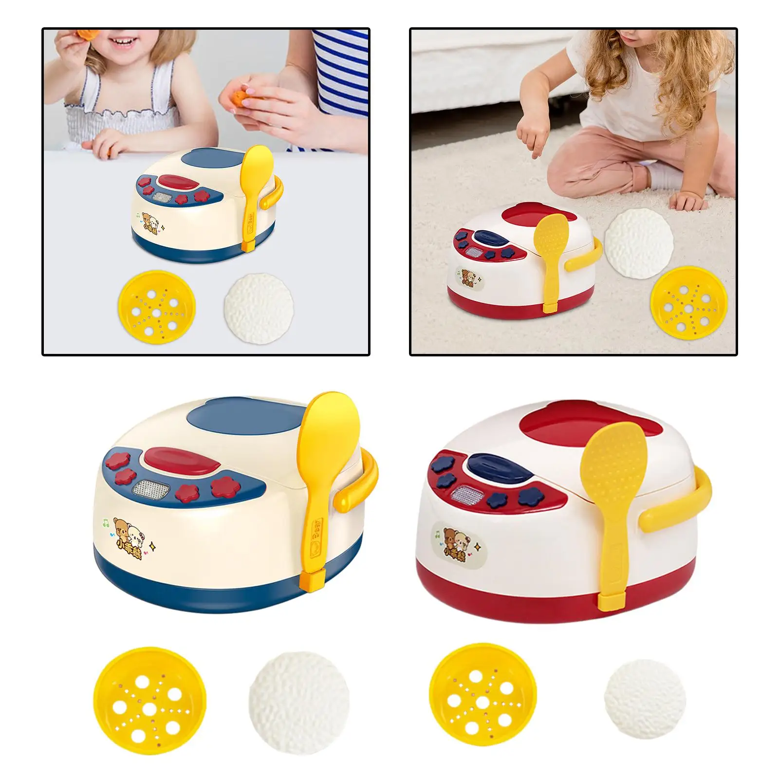 Kitchen Pretend Play Toy, Rice Cooker Toy, Cooking Skill Learning, Educational