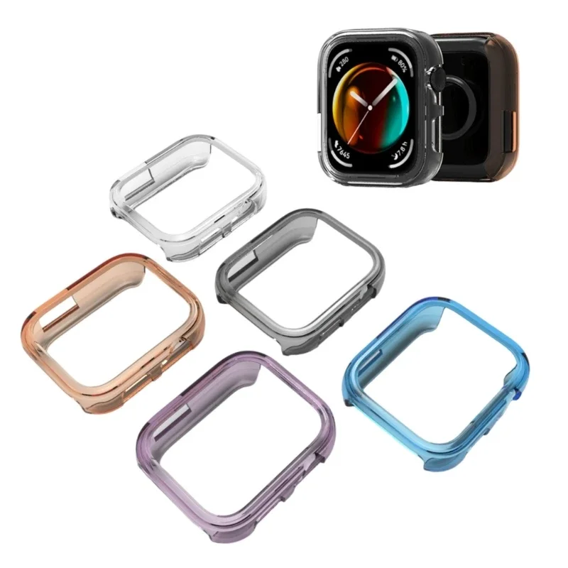 

Screen Cover For Watch Fit 3 Screen Protector Case,Hard TPU Cover Protective Bumper Shells Accessory