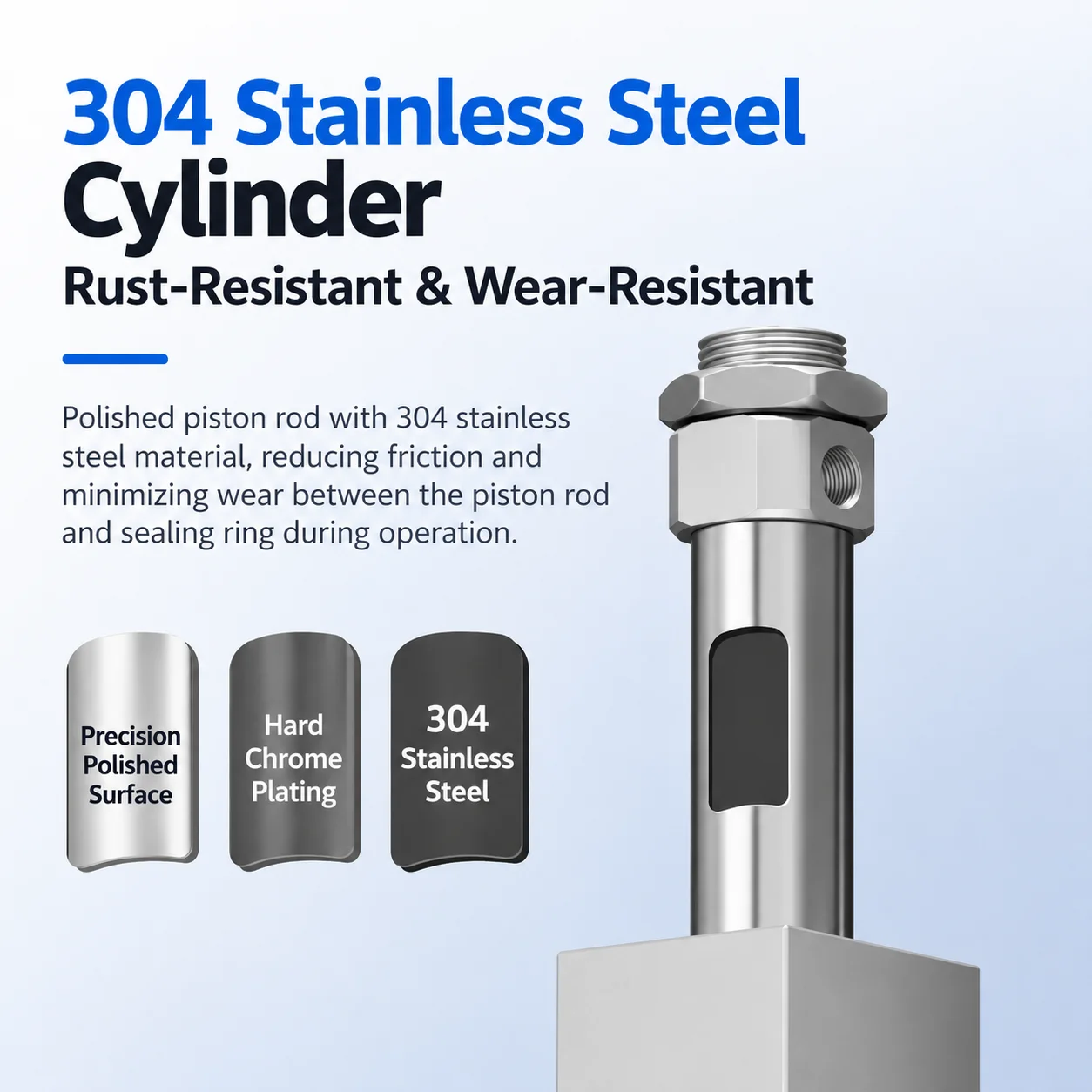 CY3B Rodless Pneumatic Cylinder Stainless Steel Magnetic Coupling Air Cylinder Double Acting Linear Actuator CY3B6 10 20 32 40