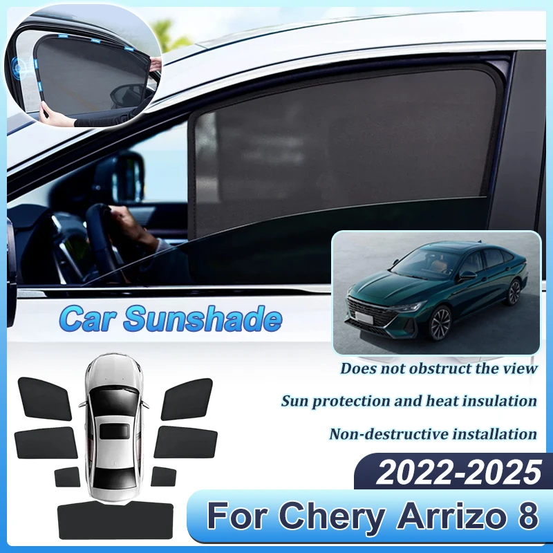 

Car Sunshades For Chery Arrizo 8 2025 Accessories 2022-2024 Windshield Visor Heat Insulation Privacy Curtains Auto Accessories