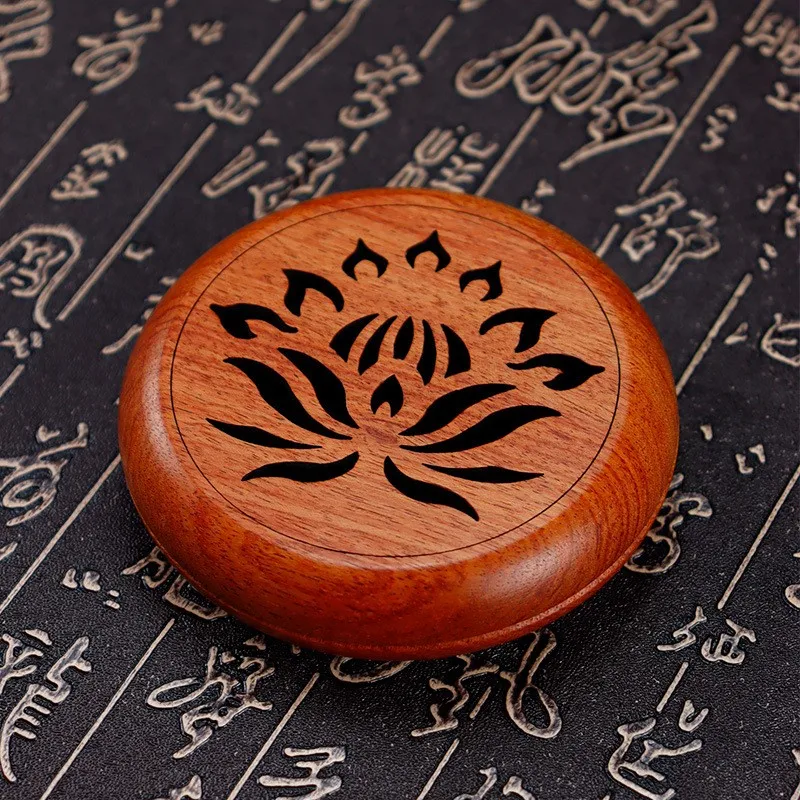 

Incense Burner Incense Insert Household Indoor Solid Wood Zen Hollow Lotus Plate Incense Burner To Santali Incense Burner