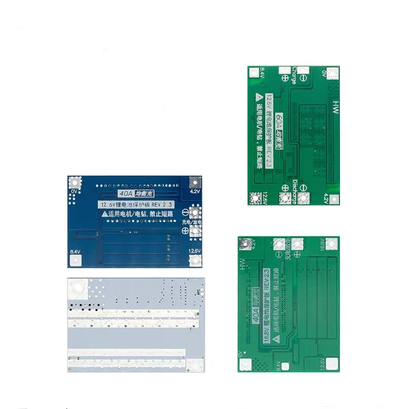3S 4S 5S Li-ion Battery 18650 Charger Module 25A 30A 40A 60A 100A 11.1V 12.6V Protection Board Balanced for Electric Drill Motor